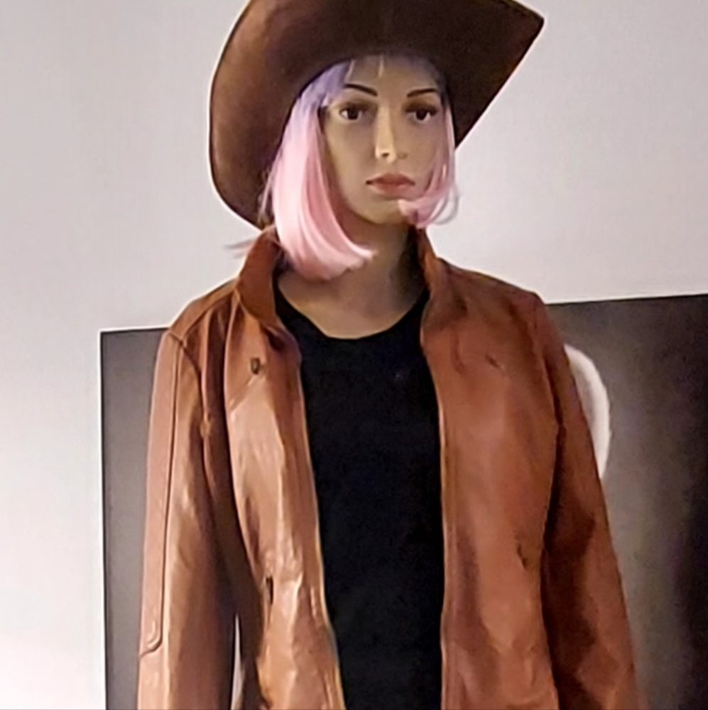 Body central ladies leather jacket